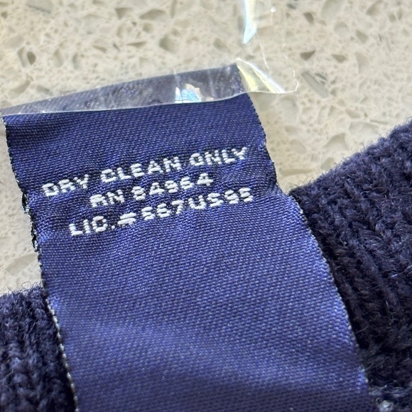 Structure Sweater Vest Mens Large Blue Lambswool Golf V-Neck Kurt Cobian 90s Y2K - Picture 12 of 12